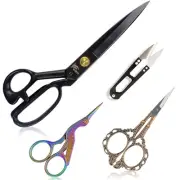 11 Inch Fabric Professional Stork Tailor Scissors - Stainless Steel Sharp Dre...
