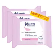 Johnson's 3 in 1 Facial Cleansing Wipes (Normal Skin) X 25 X 3