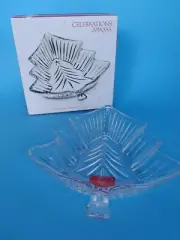 Celebrations by Mikasa Christmas Night 6-Inch Small Crystal Tree Dish - In Box