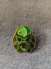 SWAMP MONSTER ENAMEL / LAPEL PIN -NEXT DAY SHIPPING
