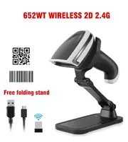Handheld 2D Barcode Scanner USB QR Code Scanner Wired Automatic 1D 2D&amp;PDF417 Data Matrix Bar Code Reader Plug and Play 2D wireless