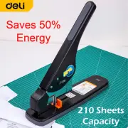 Deli Office Stapler 210 Sheets Binding Capacity Heavy Workload Metal Staple Gun