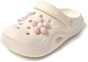 [JOMIX] Unisex Children's Classic Clogs - Boys Girls Summer Cute Slippers Lightweight EVA Colourful Sandals Non-Slip Breathable Beach Garden Shoes