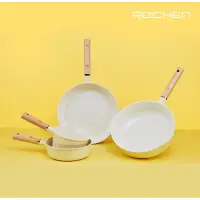 在飛比找蝦皮購物優惠-現貨！韓國 新上市 Roichen 黃色 牛奶鍋 28公分 