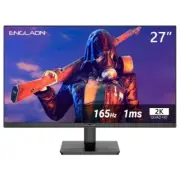 ENGLAON 27" 2K QHD Frameless Gaming Monitor FreeSync RGB Light Tilt Pivot Swivel