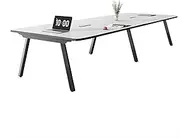 YQMHEZ Conference Table, People Training Seminar Table, Meeting Seminar Table, Rectangular Compute Desk for Office Meeting Conference Room