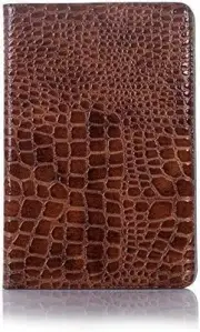 iPad Mini 5th/iPad Mini 4th Case, Crocodile Reflector Leather Stand Folio Smart
