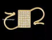 Beautiful Padlock Diamond 925 Sterling Silver Charm Padlock,Handmade Jewelry