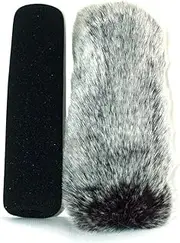 18cm Furry fur MIC Windshield Windscreen Compatible for Ntg-3 ntg-2 ntg-1 Sony ECM-674 ECM-678 ECM 680s Audio-Technica AT897 Sennheiser MKH416/MKE600 Microphone