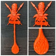 VENTIKI TIKI Mug Swizzle Stick Glass Fish Float Spear Skewer Ventura Ca Barware