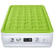 Full Size Air Mattress with Built in Pump Raised Double Blow up Bed Inflatabl...