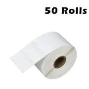 50ROLL 2"X1" 1300/RL Perforated Barcode UPC Labels For Zebra LP2824 2844 ZP450