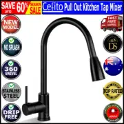 Cefito Pull Out Kitchen Tap Mixer Basin Taps Faucet Vanity Sink Swivel Brass WEL
