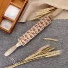 Embossed Engraved Rolling Pin Christmas Embossing Tool Dough Stamp Cookies Mold