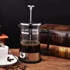 Stainless Cafetiere Coffee Maker Carafe 350ml 1 Clear 1-2Cup