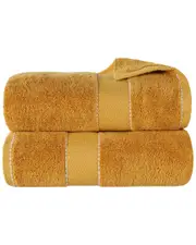 Superior Set of 2 Niles Giza Cotton Dobby Ultra-Plush Thick Soft Absorbent Bath Sheets
