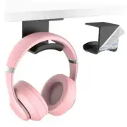 Headphone Hook Under Desk - Headphone Holder Under Table, Adhesive Black
