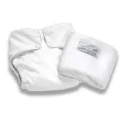 Pea Pods Reusable Nappy One Size White
