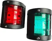 MagiDeal 2 Pieces Marine Boat Yacht Navigation Light Anchor Signal Mast Light 5W PP LED Stern Navigation Lights for Boats for Fishing Boats Port