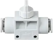 MGTCAR 5/10Pcs HVFF Hand Control Stop Pneumatic Valve Quick Push Connector Air Water Compressor Pumb Hose Pipe Fitting 4mm 6mm 8mm 10mm(HVFF 4-4 O.D.4MM,5pcs)