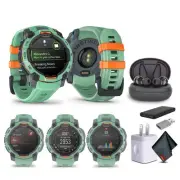 Garmin Instinct 3 45mm, AMOLED, Outdoor GPS Smartwatch Neo Tropic (Bundle)