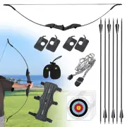 40LB Archery Takedown Recurve Bow and Arrow Set for LH/RH Shoot Target Hunting
