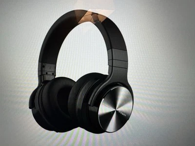Cowin E7 PRO Active Noise Cancelling Bluetooth Over-Ear Headphones, Black