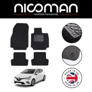 Renault Clio 2005-2019 GENUINE DELUXE Fitted Car Floor Mats Black Set