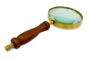 Magnifying Glass Portable Reading Magnifying Glass, Wooden Handle 10X Reading