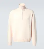 [Allude] Allude Half-zip cashmere sweater AU 96 white