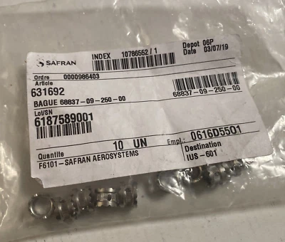 (10ea) Safran Aerosystems 68837-09-250-00 , Free Shipping!!!
