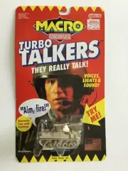 Macro Machines Turbo Talkers Tank #7 1990 Voices Lights & Sound Sealed WORKING