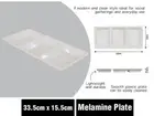 MELAMINE SERVING PLATTER CHIP & DIP 3 SECTION TRAY DISH KITCHEN RV JAYCO PARTS