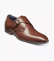 Stacy Adams Men's Karcher Plain Toe Monk Strap