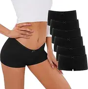 Uizuooy Boyshorts Panties for Women Cotton Boxer Briefs Seamless Underwear Anti-Chafe Shorts