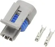 BIZOCA 1 Set 12162197 2 Pin Water Temperature Sensor Plug Waterproof Auto Wire Harness Connector for DJ7023Y-1.5-21(Lavender)