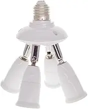 E27 Splitter 3A Adjustable Lamp Bulb Socket Light Adapter Replacement Improvement Lighting Holder Workshop Warehouse, 220V, 1 to 4