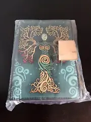 Tree of Earth Handmade Leather Bound Writing Journal Diary Deckle Lock Notebook