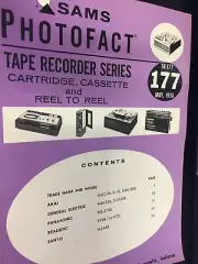 TR-177 SAMS TAPE RECORDER MANUAL AKAI GE PANASONIC REALISTIC SANYO NOS