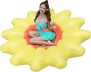 Swimming Floaty 180cm Adult Floats Raft Swim Ring Attractive Party Decorations Swimming Ring Sunflower Shape Water Floating Recliner Chair Ergonomic LWX