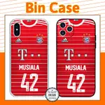 IPHONE CASE MUSIALA 拜仁慕尼黑襯衫 NO. 42 球衣 2022 IPHONE 14 13 12 1