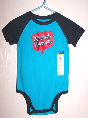 Okie Dokie Boys Short sleeve Bodysuit top Size 24M 24 Months Xtremely Handsome