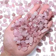 200g 9-14mm Pink Crystal Gravel Rose Stone Rock Chips Garden Rocks Clear Pebbles Gravel Stone