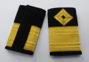 Naval Shoulder Slides Officers Gold Lace Insignia Navy & Ports Authority Issue