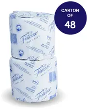 Carton of 48 Rolls Finesse 2 Ply Eco Bathroom Tissue Individual Wrap 400 Sheets/Roll