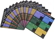GANAZONO 8pcs 2025 Book Labels Planner Tabs Monthly Stickers Monthly Calendar Stickers Sticky Tabs for Books Office Stationery Stickers Sticky Tabs for Notebooks Note Tabs Paper
