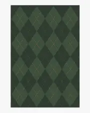 200' x 290' | Machine Washable Runner Rug | Kid & Pet Friendly | Indoor Rug | Oliver Argyle Forest Green Rug | Ruggable