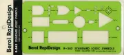 Berol Rapidesign Template - Standard Logic Symbols - R-543