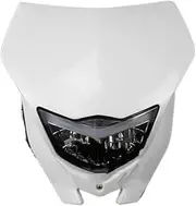 Dirt Bike Headlamp For WR250 WR450 For TTR WR YZ For YZF WR250F WR450F WR 250 450 R/F Dual Sport Motocross Headlight Front Running Light Motorcycle Headlamp(White-LED)