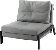 Artiss Folding Sofa Bed,Linen Convertible Sofas Chair with Pillow,Single Fold Out Recliner Couch Lounge for Living Room Bedroom, Futon Pull Out Sleeper Sofabed with Sturdy Metal Legs Home Office